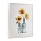 Stupell Industries Sunflowers in Bottles Trio Framed Giclee Wall Art Design by Svetlana Aleynikova
